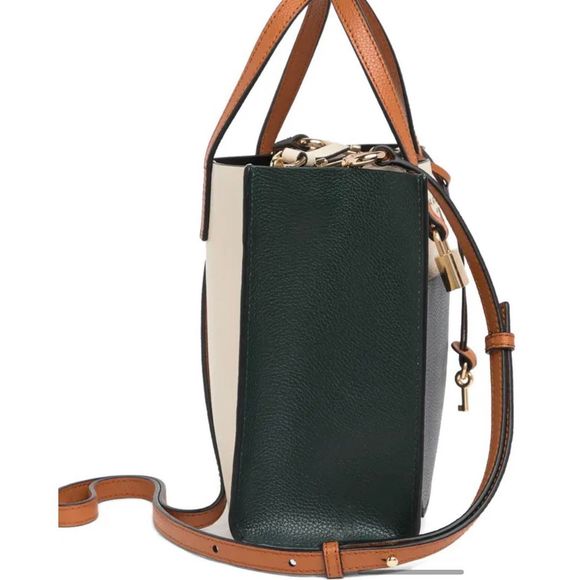 NWT Marc Jacobs Mini Grind Colorblock Leather Tote Bag sandshell multi - Picture 4 of 9